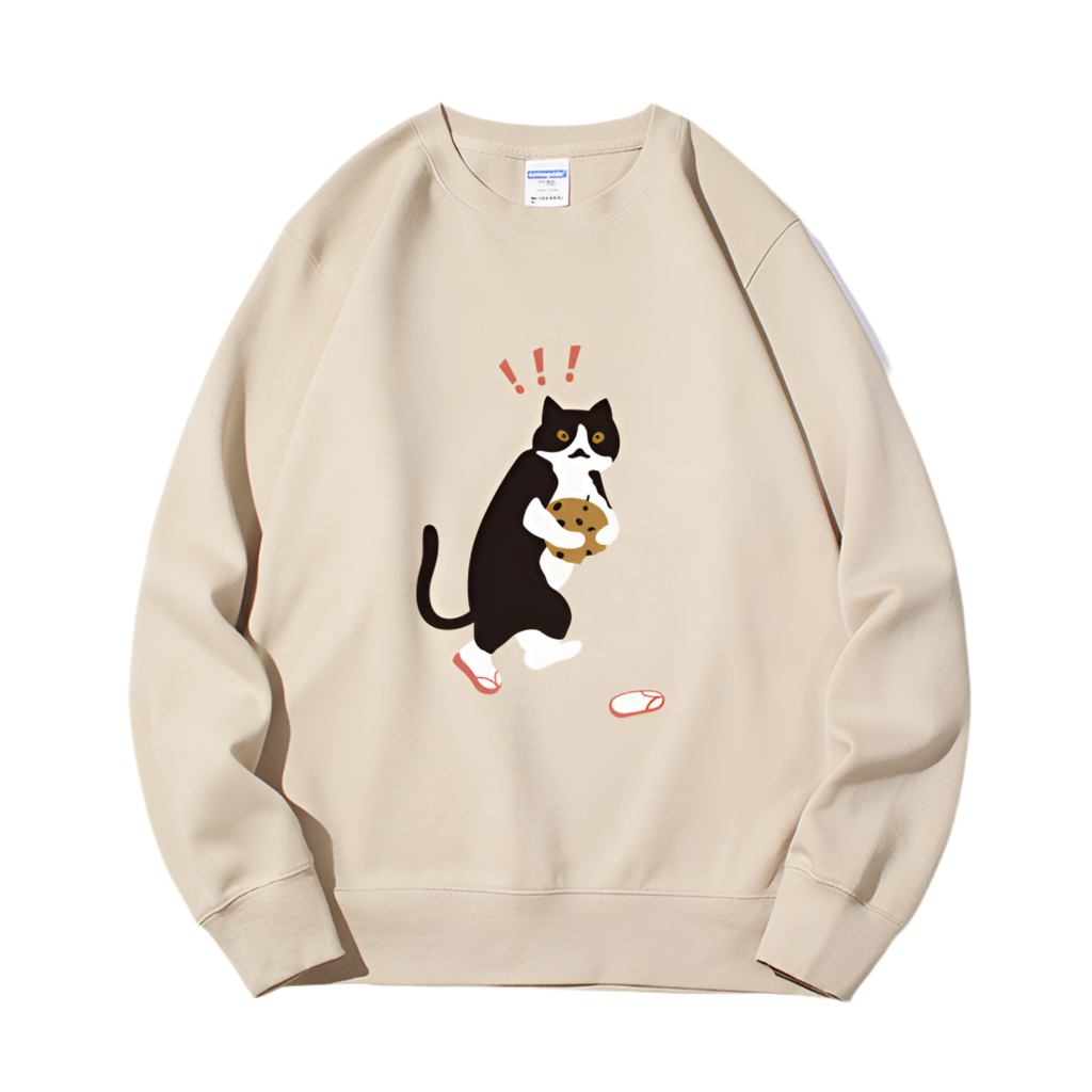 Cookie Cat Long Sleeve Sweatshirt